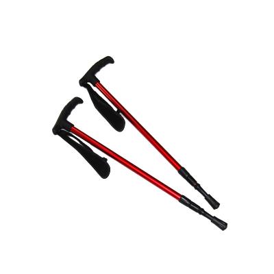 China Cork Pole Walking Poles 3 Section Telescopic Aluminum Trekking Pole Portable Walking Stick for sale