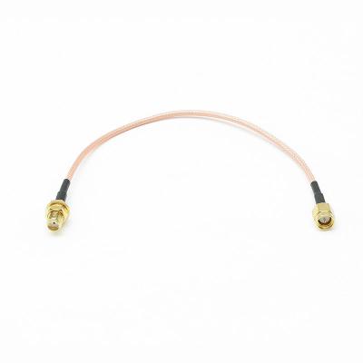 China 50Î © Female Pigtail Male To Male RP COAXIAL Connector RF Pigtail Cable Patch Cord Conductor RF Coaxial Cable for sale