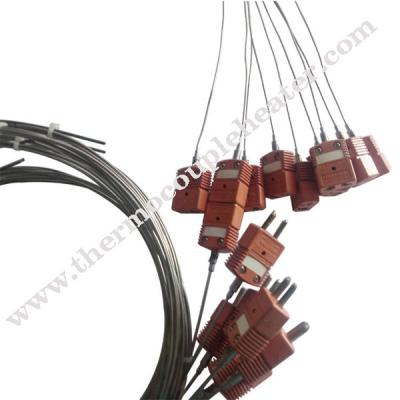 China Multipoint Temperature Sensor N type thermocouple with Marlin connectors for sale