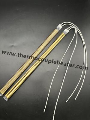 Chine Lampes halogènes à double tube réflecteur en or tube de quartz chauffeur infrarouge à vendre