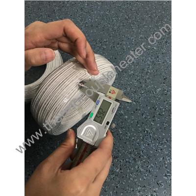 Chine PFA RTD PT100 isolée câble en fibre de verre tressé blindage FEP veste câble RTD à vendre