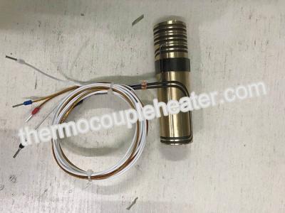 China Brass Hot Runner Nozzle Heater With External Type J Thermocouple for sale