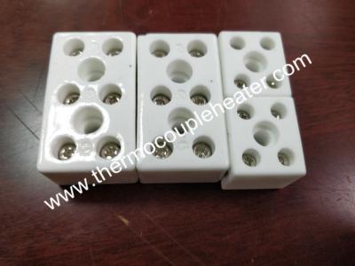 China Ceramic Thermocouple Terminal Block With Galvanized Steel Screws for sale