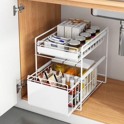 China Source Factory Lower Prices Professional Storage Spice Rack Shelf Under Sink Kitchen Rack for sale