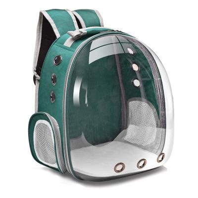 China POP DUCK Travel Viable Capsule Portable Pet Backpack Breathable Transparent Pet Carrier Bag For Dog Cat for sale