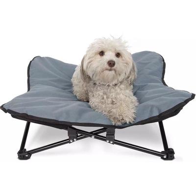 China POP DUCK Elevated Folding Dog Bed Travel Indoor Outdoor Camping Raised Cradle for Small Medium or Large Dogs for sale