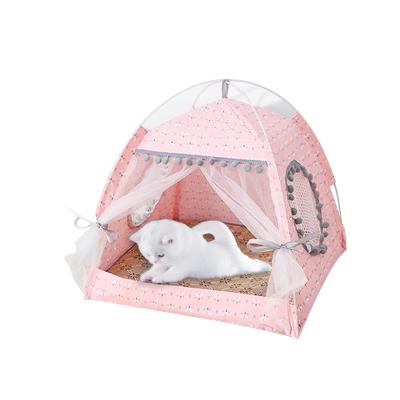 China Indoor Portable Travel POP DUCK Fashion Pet Teepee Tent Folding Cave Bed Dog Cat Teepee Home Tents Small for sale