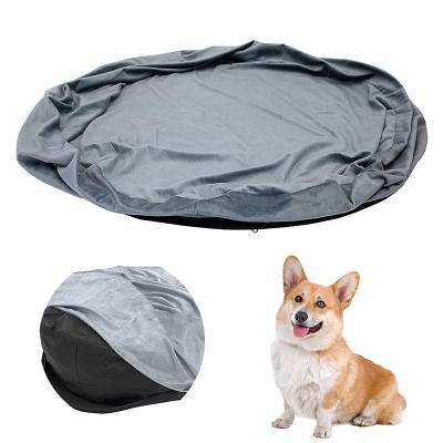 China POP DUCK Detachable Pet Cushion Dog Bed Cover Viable Waterproof Replacement Washable Pet Bedspread for sale