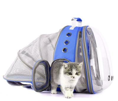 China Outdoor Breathable Transparent Waterproof Pet Capsule Large Space Capsule DUCK Expandable Carrier Bag for sale