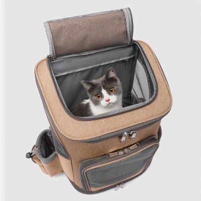 China POP DUCK Wholesale Customized Good Quality Breathable Pet Bag With Wheels Breathabl Pet Trolley Bag for sale