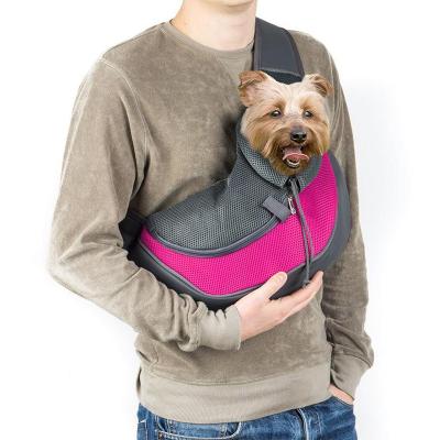 China POP DUCK Portable Factory Wholesale Breathable Outdoor Travel Dog Sling Bags Breathable Mesh Carrier Safe Cat Sling Bag for sale