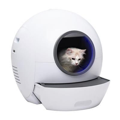 China POP DUCK Modern Automatic Viable Automatic Quick Clean Cat Litter Box Hidden Semi Closed Cat Litter Box Pet Toilet for sale