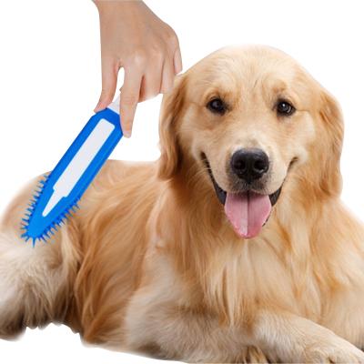 China Viable POP DUCK Silicone Hair Remover Brush Grooming Pet Shower Cleaning Brush Comb Set for sale