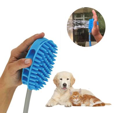 China Viable POP DUCK Pet Grooming Tool Kit Pet Bathing Sprayer Tool Dog Shower Massage Bathing Brush for sale