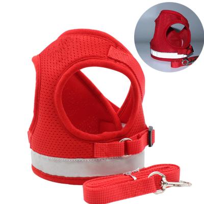 China POP DUCK Wholesale Custom Breathable Pet Dog Leash Reflective Dog Harness Vest Running Training Leash Cat Leash for sale