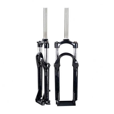 China BMX Travel 100mm Straight Tube 26 27.5 29 inch MTB Suspension Fork  Disc Brake Crown Lockout Bicycle Fork for sale