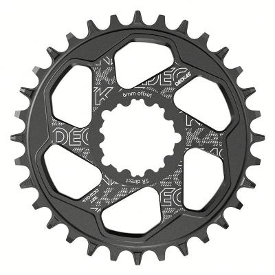 China Mountain Bikes DECKAS Crankset Bicycle Bike Crown Aluminum Alloy 3mm 6mm Offset Round Oval Chainring For SX NX GX X01 XX1 MTB Crankset for sale