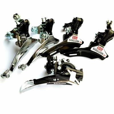 China Durable Saiguan Bike Front Derailleur MTB Mountain Bicycle Shifters FD Derailleur Parts for 3x8S 24S 8 24 Speed 31.8MM for sale