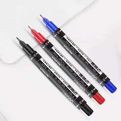 China Indelible Ink Soft Marking Type Dual Head Permanent Paint Marker Pen for sale