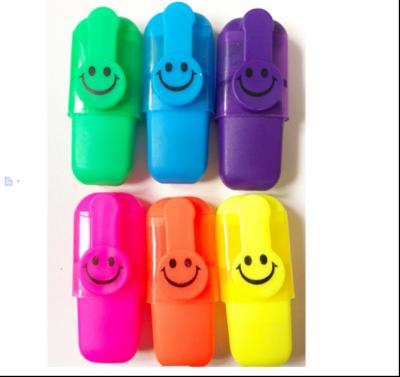 China Lovely New Design Promotion Mini Cute Shaped Highlighter Bar Pen Markers For Kids Gift for sale