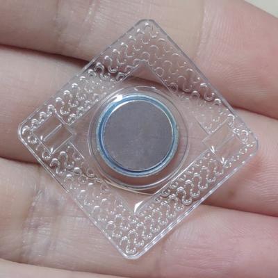 China Industrial D9 Concealed Magnet Magnet With Waterproof PVC Covered Magnetic Snap Buttons For Sewing for sale