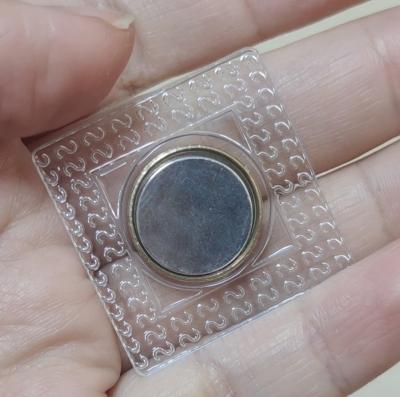 China Wholesale Invisible Pvc Industrial Magnetic Buckle Manufacturer Snap Magnet D18x2mm Buttons for sale