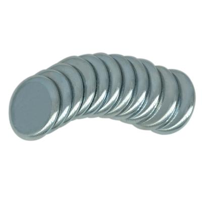 China Bulk Speaker Magnet Disc Around Button Magnetic Neodymium Snap Magnet For Package 15*2 mm for sale