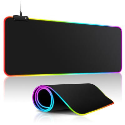 China Hot Selling RGB Rubber Mouse Pad Gaming Cloth High Quality Non Slip Gaming Mouse Pad For Promotion Gifts for sale