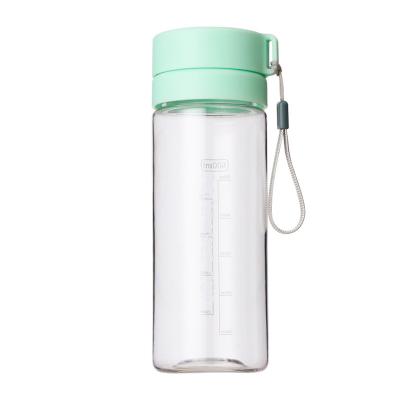 China 600ml Sports Water Bottle Custom Clear Plastic Sustainable Water Bottle Simple Fashion Transparent Plastic Cups for sale