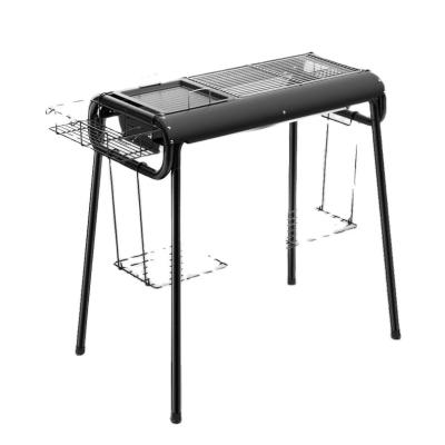 China Hot Selling New BBQ Carbon Outdoor Portable Independent Pull-Out Tank Adjustable Size To Suit 5-15 People Thickened Charcoal Grill for sale