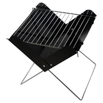 China Easily Assembled Portable Folding Rising Camping BBQ Grill Outdoor Picnic Cooking Korean X-Shaped Small BBQ Grill BBQ for sale