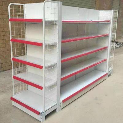 China Fashionable Corrosion Protection Grocery Shelves Gondola Shelving Unit For Supermarket Display for sale