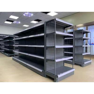 China Fashionable Corrosion Protection Shop Shelves Metal Pharmacy Shelves, Supermarket Shelving Unit For Supermarket Display for sale