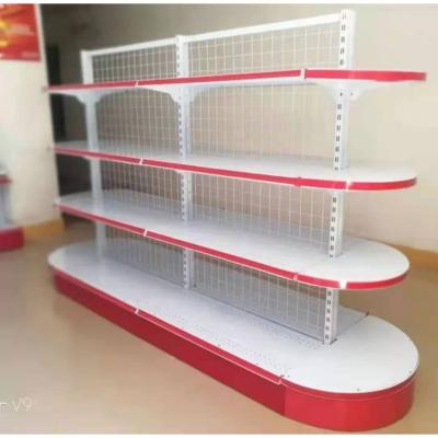 China High Quality Corrosion Protection Supermarket Shelf Metal Gondola Display Racks Supermarket Shelves for sale