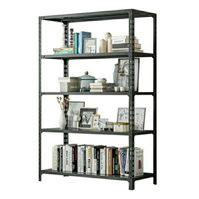 China Minju Viable Factory Price Easy-Install Height Adjustable 5 Layer Metal Storage Shelf Rack 4 Buyers for sale