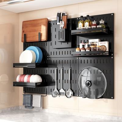 China Kitchen Wall Mounted Dish Rack Storage Knife Rack Wall Shelf Organization Wall Shelf for sale