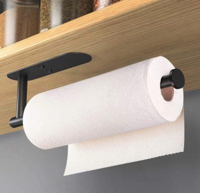 China Modern Adhesive Wall Mounted Paper Towel Holder Under Cabinet For Kitchen And Bathroom for sale