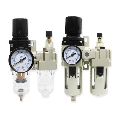 China Treatment Pneumatic Air Source Hotels SMC FRL Unit Dual Air Pressure Regulator Lubricator ac2010/ac3010/ac4010/ac5010 for sale