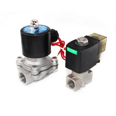 China AC220V DC24V General Diaphragm Water Valve Stainless Steel Electric Normally Closed Solenoid Valve is suitable for air, water fuel oil for sale