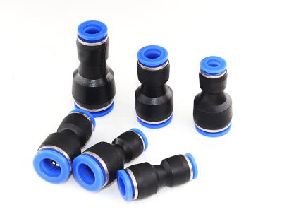 China Hotels PAGE Series Variable Diameter Tube Joints Quick Push Pneumatic Hose Connector Plastic Air Hoses One Touch Fitting for sale