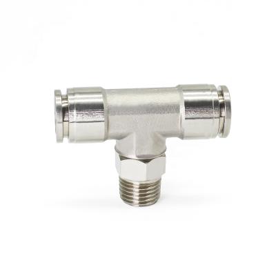 China Hotels 304 Stainless Steel Metal Thread Outer Joint T Type Head Embedding Of Communication Pipe Fittings for sale