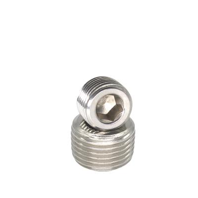 China High Quality Hotels Internal Drive Pipe Stainless Steel Plugs For Hole Sealing With Conical Thread DIN906 Screw for sale