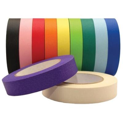 China Widely Use Multi Colored Adhesive Tape Crepe Tape Maskingtape for sale