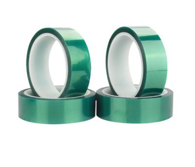 China Chemical Industry Protection PET Glass Sandblasting Tape High Temperature Green Adhesive for sale