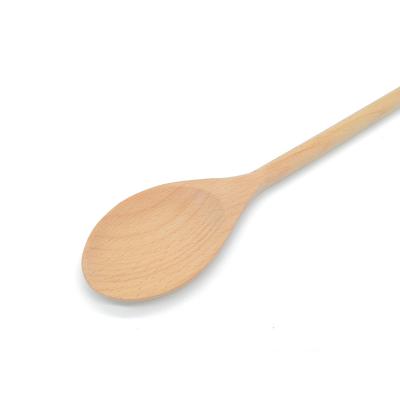 China Three Sustainable Kinds Of Specifications Beech Wood Spoon Dinner Spoon for sale