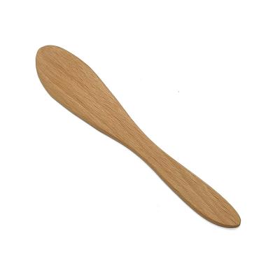 China 16cm Dinner Knife Small Butter Knife Cream Knife Safe Wooden Cosmetics Spatula for sale