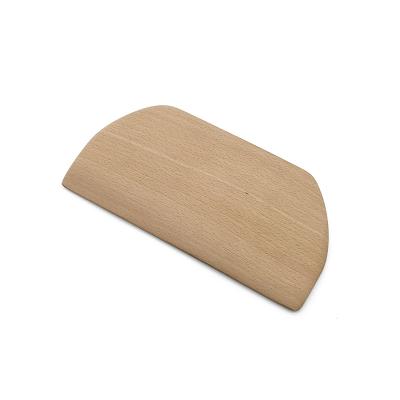 China Healthy Eco-friendly Wooden Dough Scraper Without Scratching Fingers for sale