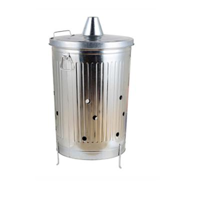 China Environmental Protection 100L Galvanized Large Waste Incinerator For Garden for sale