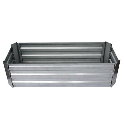 China Rectangle Eco - Friendly Galvanized Steel Flower Raised Bed For Garden for sale