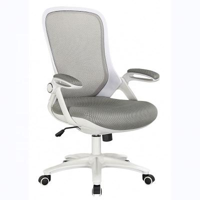 China Sale Ergonomic Swivel White Mesh Executive Chair Table Visitor Office Rotating Chairs For Office for sale